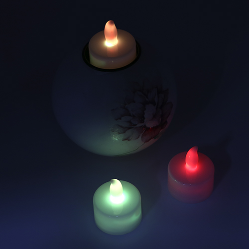 특별한공예샵,LED캔들 전자양초 촛불 색상선택 1개 F-07-039