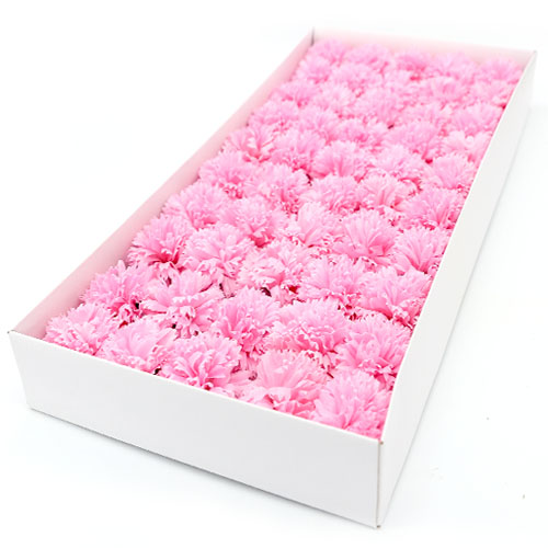 특별한공예샵,비누꽃 카네이션 분홍색 50송이 1박스 꽃대미포함