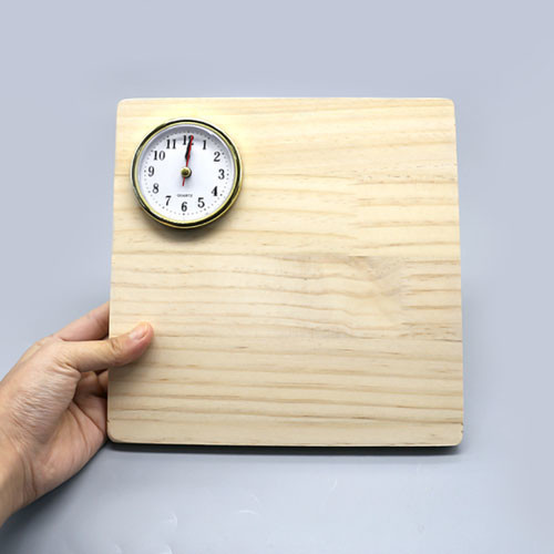 특별한공예샵,알시계 원목판+시계 반제품 20cm M-02-047