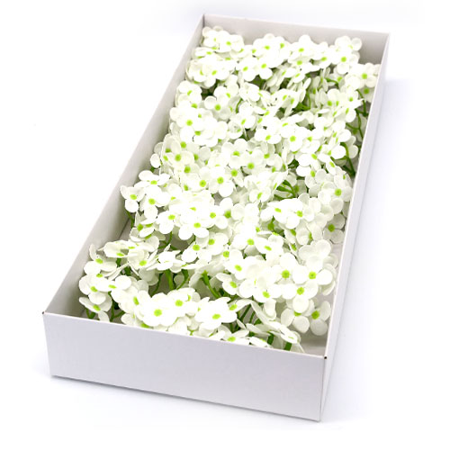 특별한공예샵,하얀색 비누수국 40송이 한 박스 비누꽃 꽃대미포함