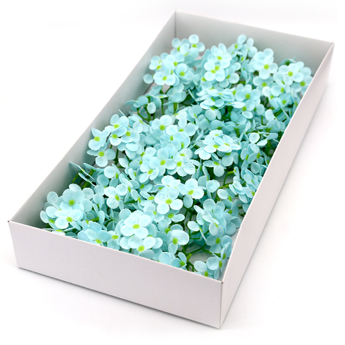 특별한공예샵,하늘색 비누수국 40송이 한 박스 비누꽃 꽃대미포함