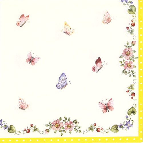꽃과 나비들 냅킨 K-09-042