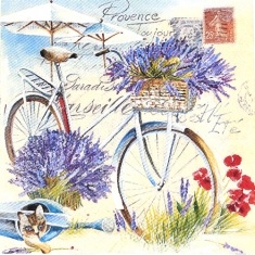 꽃과 자전거 냅킨 K-05-015