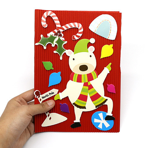 특별한공예샵,크리스마스 카드 만들기세트 북극곰