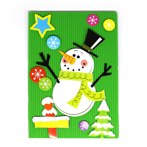특별한공예샵,크리스마스 카드 만들기세트 눈사람