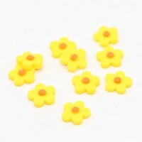 둥근꽃 미니어쳐 노랑 10개 1.5cm B-05-296