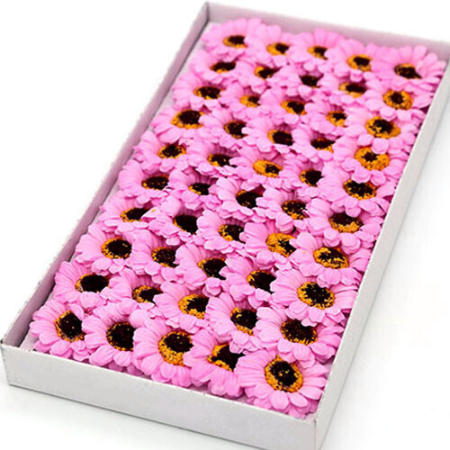 비누꽃 거베라 핑크 50송이 한박스 꽃대미포함