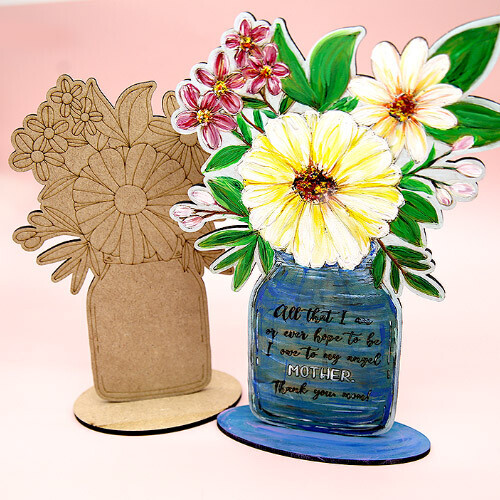 유리 꽃병 받침 반제품 C-08-025