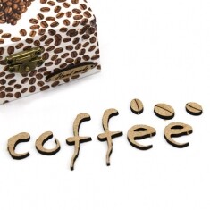 coffee + 커피콩 레터링 6개 C-07-009