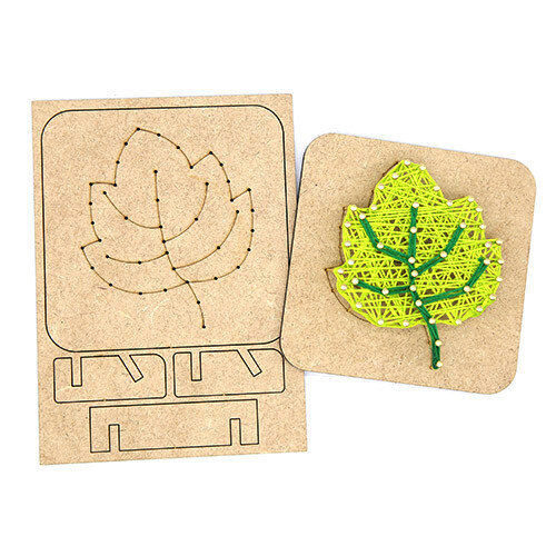 특별한공예샵,스트링아트 나뭇잎 받침 포함 반제품 12cm L-01-018